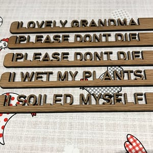 Personalised Oak Plant Tags