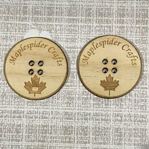 Personalised Wooden Button