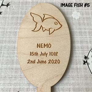 Fish Memorial Tag