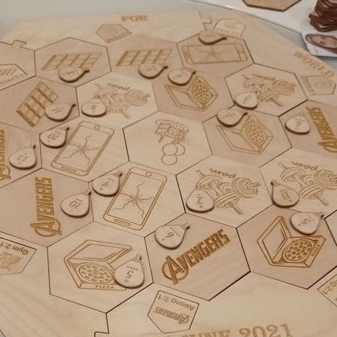 Settlers Of Catan Personalised Game Board Pieces