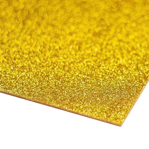 Acrylic Gold Glitter