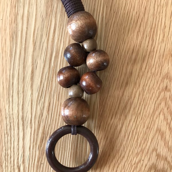 Canvas And Wooden Bead Bag Handles