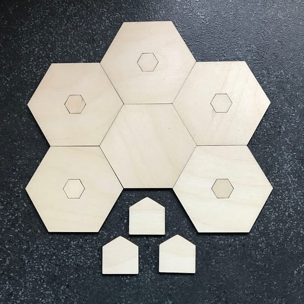 Settlers Of Catan Plain Game Board Pieces